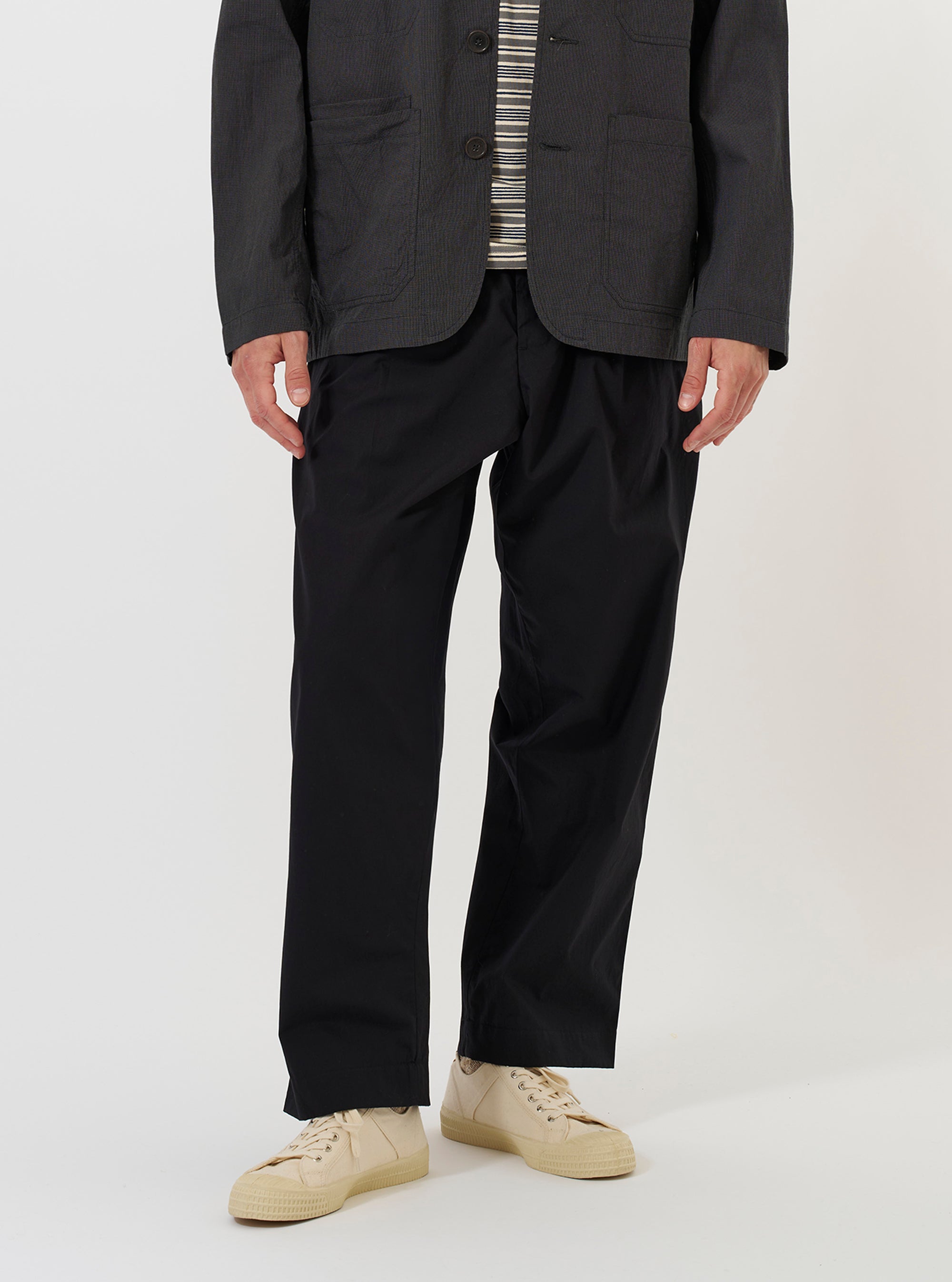 Universal Works Oxford Pant - Black - 34