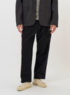 Black Broadcloth Oxford Pant