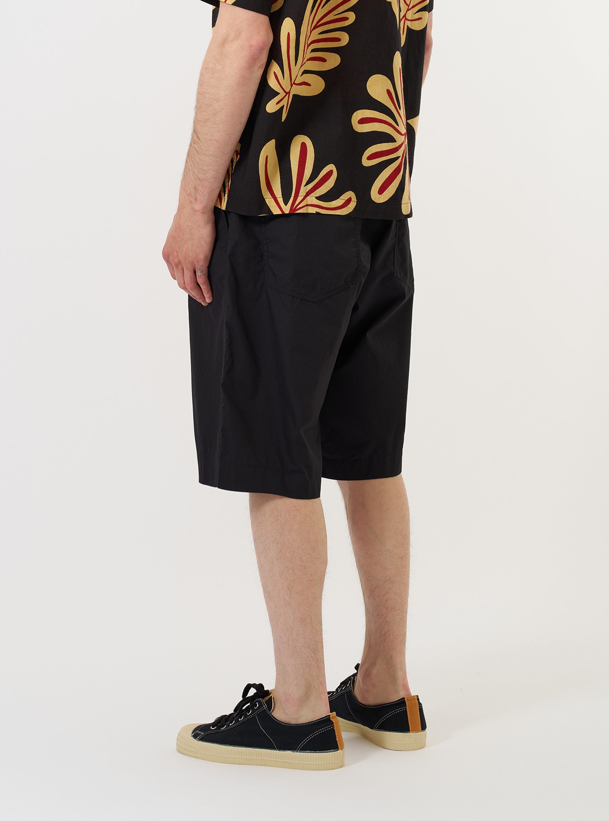 Black Broadcloth Vacation Short