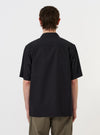 Black Broadcloth Camp Shirt