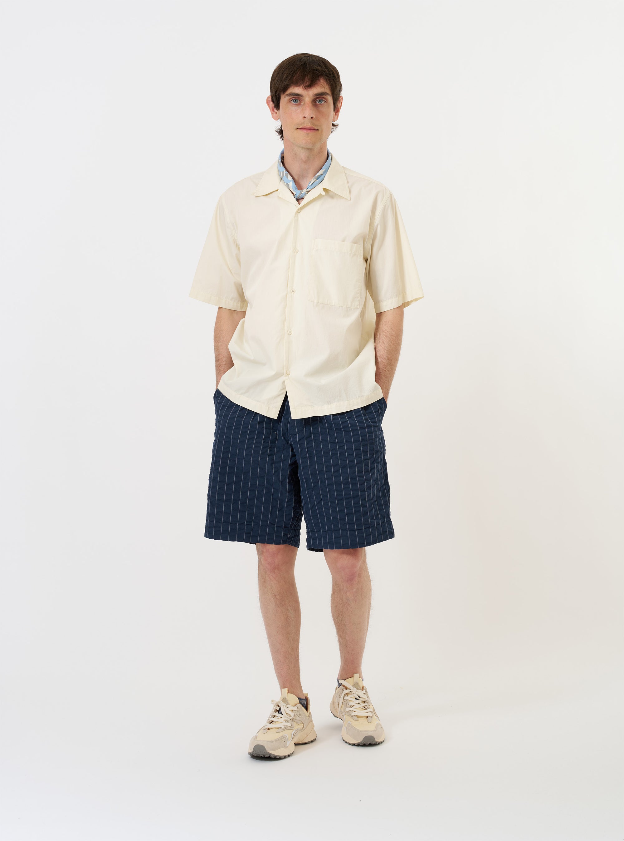 Ecru Broadcloth Camp Shirt