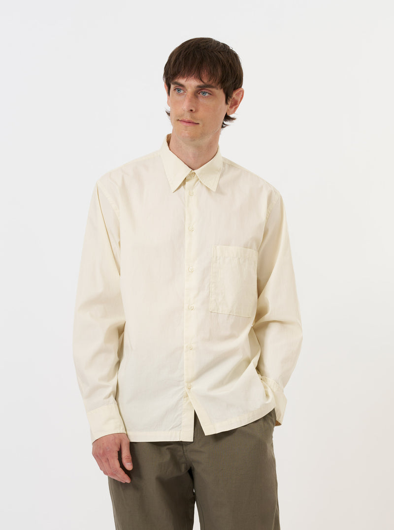 Ecru Broadcloth Lucky Shirt