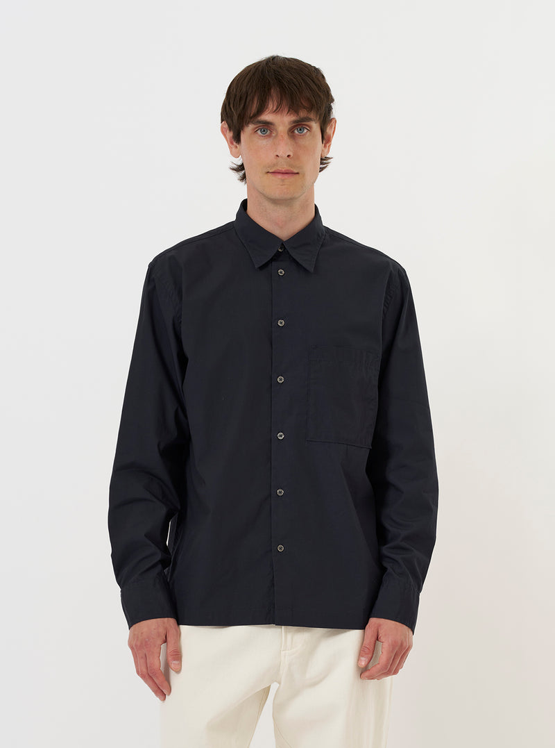 Navy Broadcloth Lucky Shirt