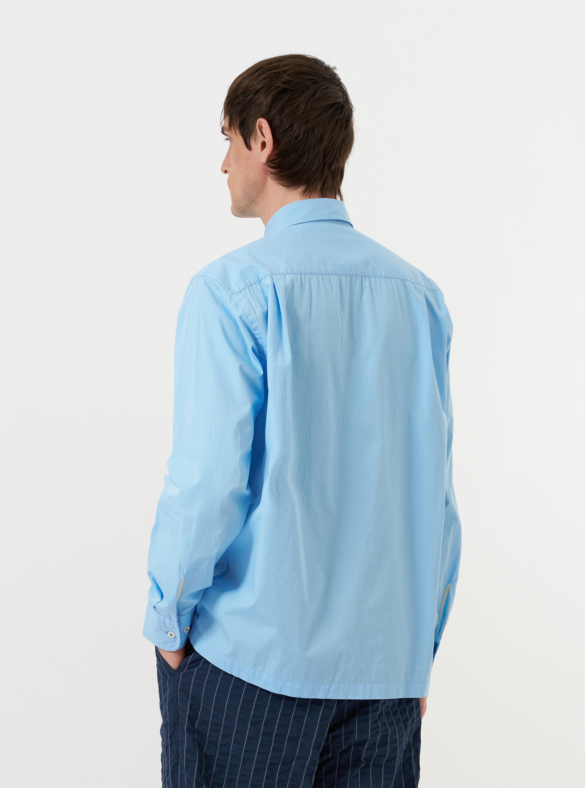 Men's Pale Blue Cotton Lucky Long Sleeve Shirt – Universal Works