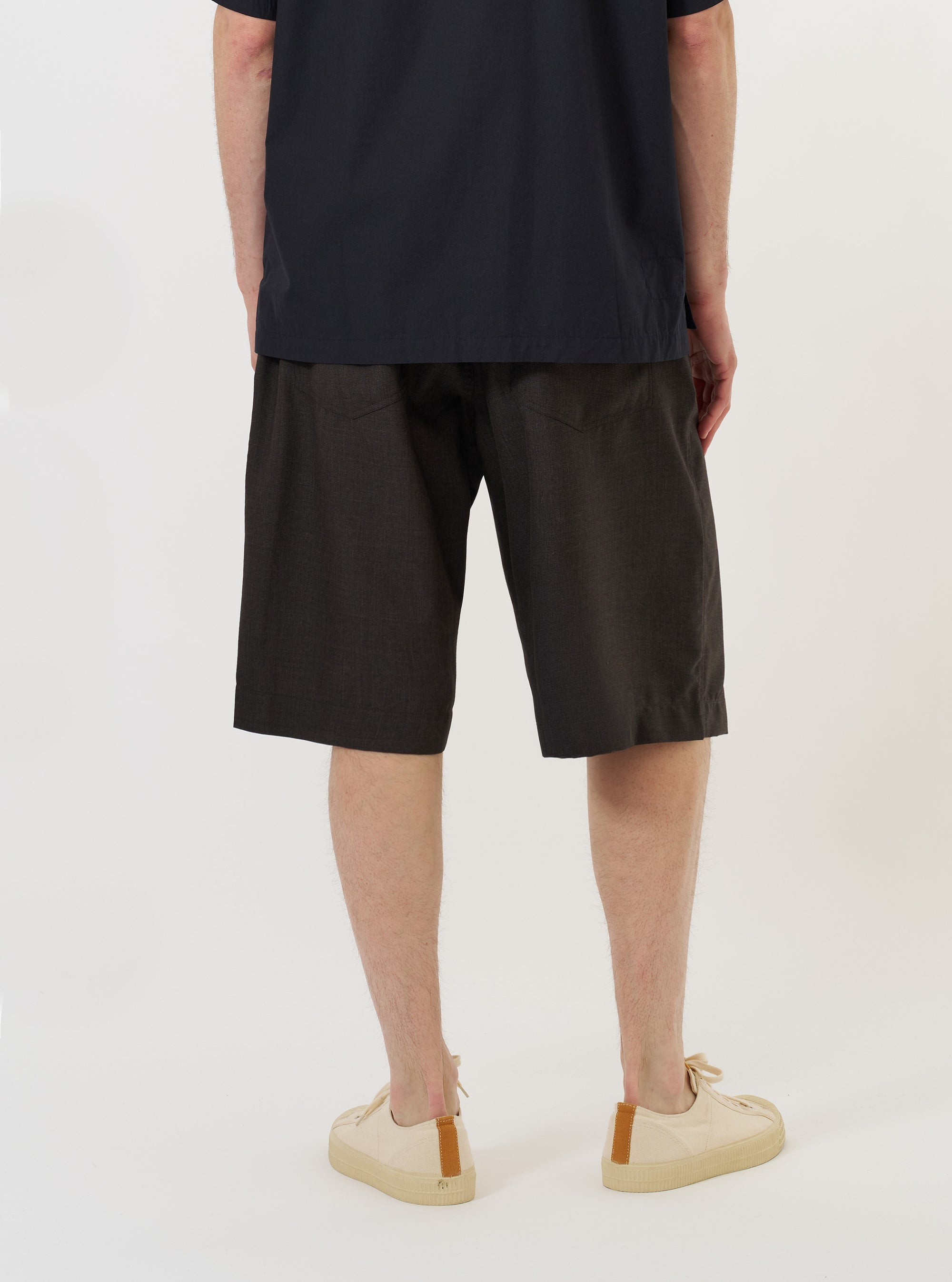 Brown Marl Tropical Suiting Vacation Short