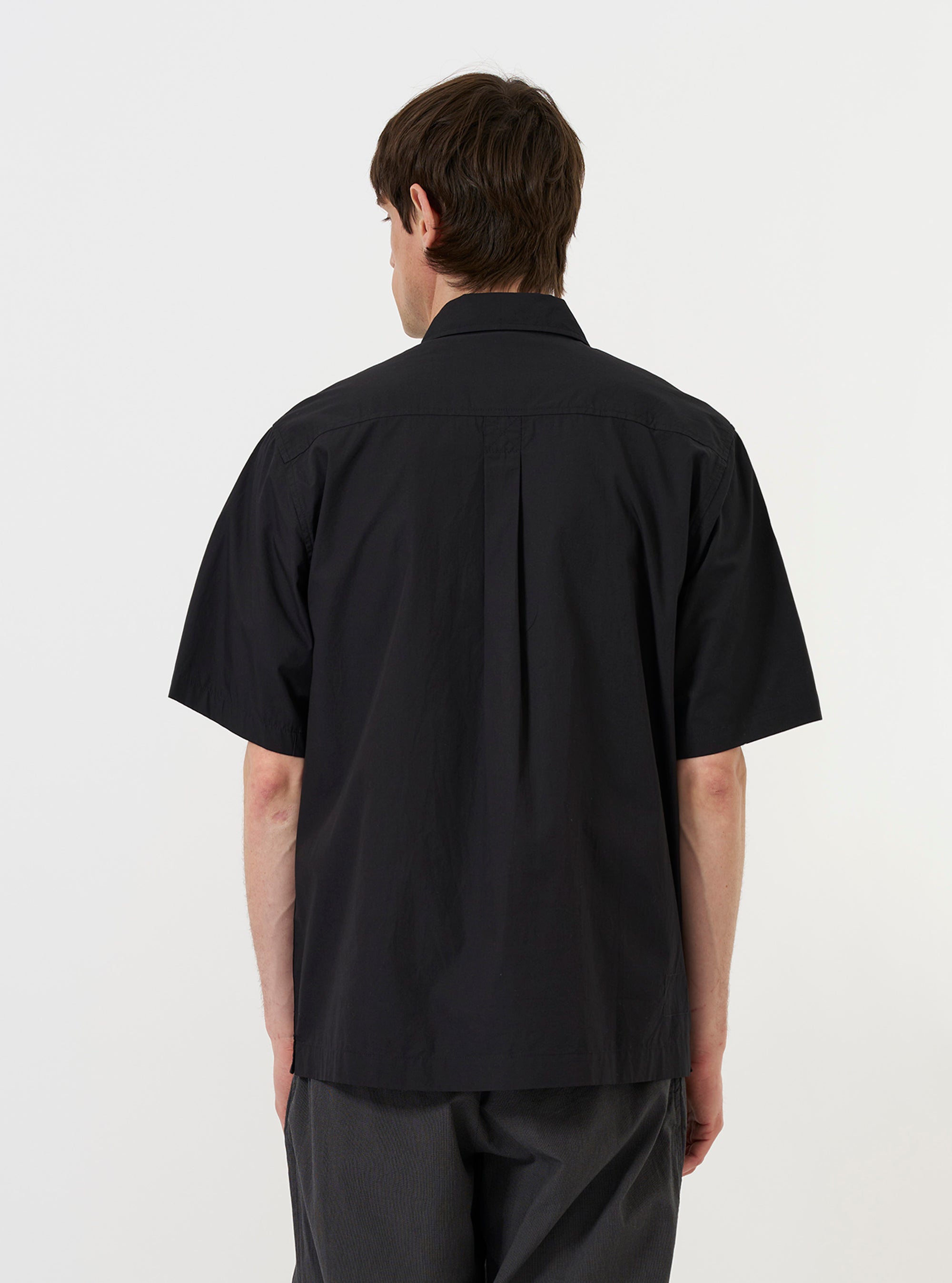 Black Broadcloth Ewan Shirt