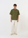 Olive Broadcloth Ewan Shirt