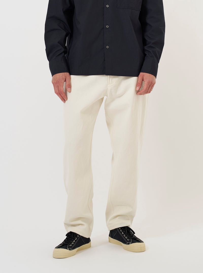 Ecru Slub Drill Dizzy Trouser
