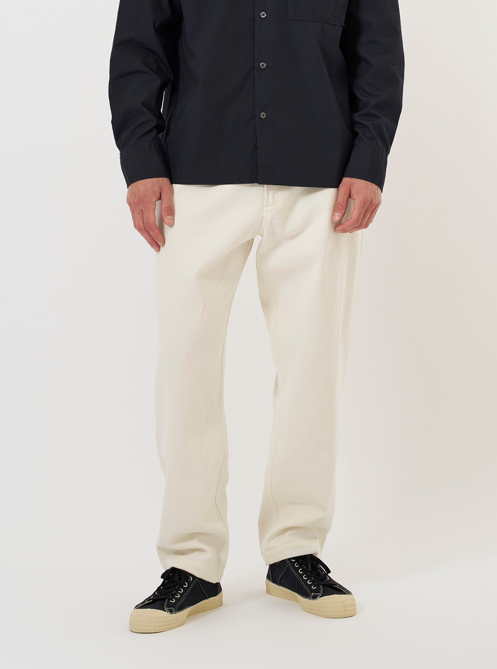 Ecru Slub Drill Dizzy Trouser