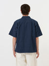 Navy Chester Stripe S/S Fatigue Shirt