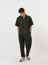 Olive Marl Tropical Suiting Ewan Shirt