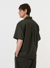 Olive Marl Tropical Suiting Ewan Shirt