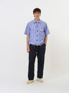 Blue/White Cotton Stripe Z Tech Overshirt