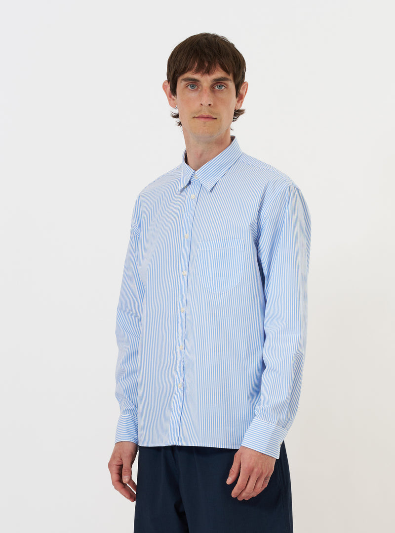 Sky/White Classic Nipon Stripe Lazy Day Shirt
