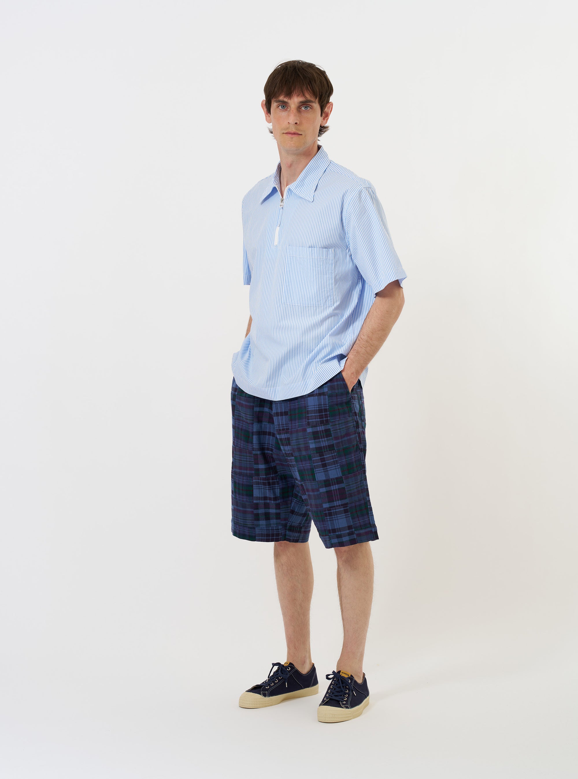 Sky/White Classic Nipon Stripe Ewan Shirt