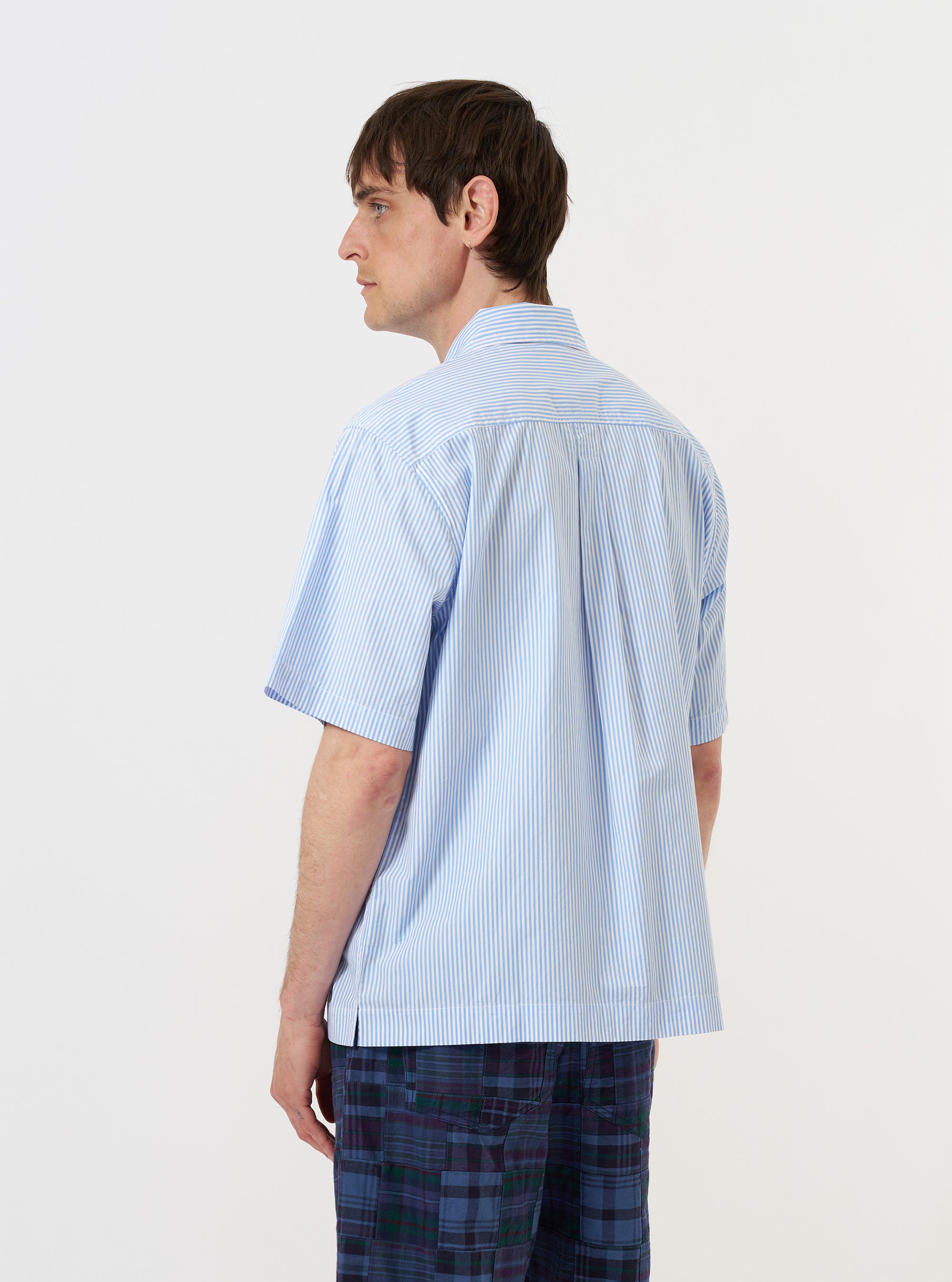 Sky/White Classic Nipon Stripe Ewan Shirt