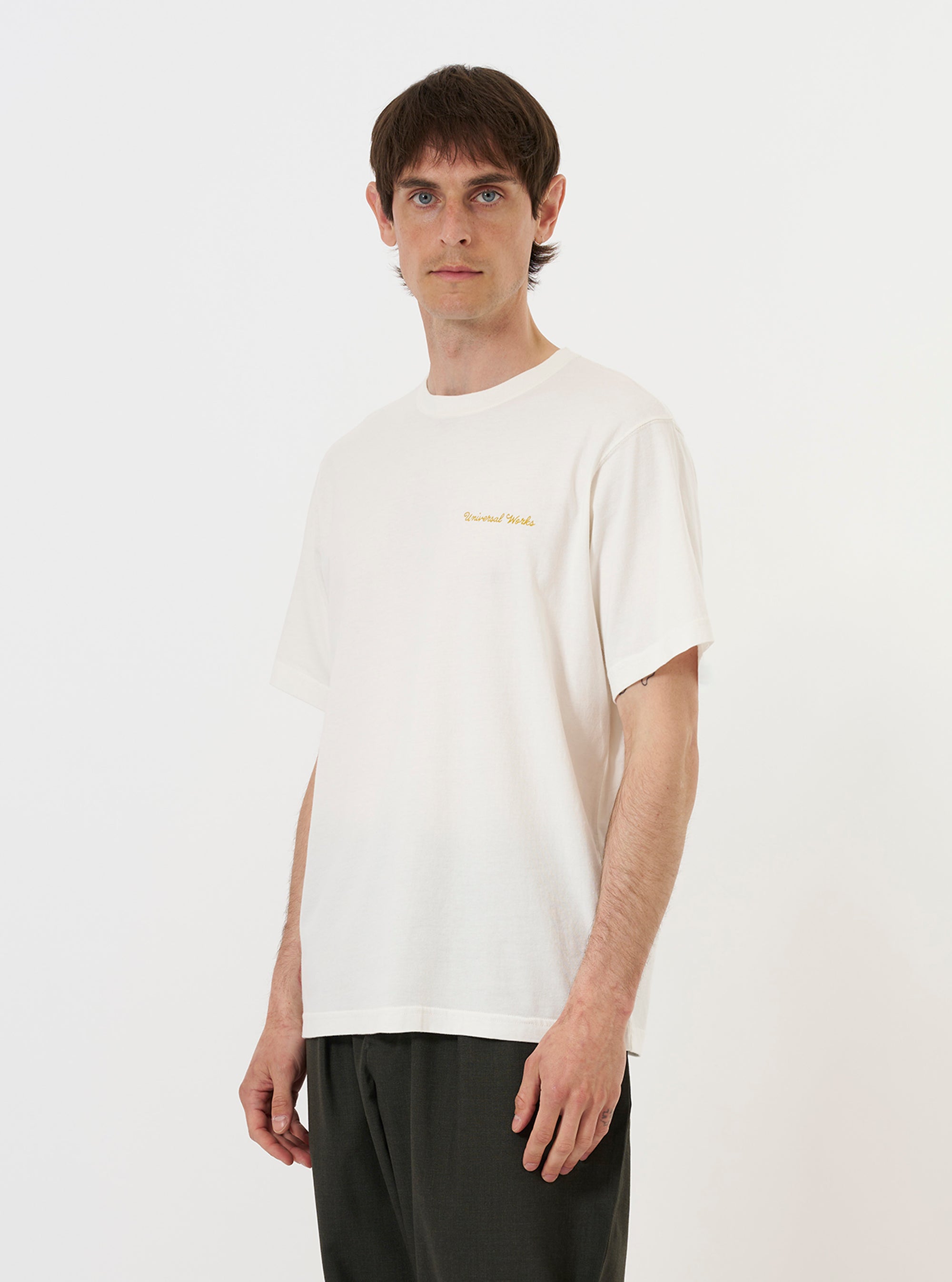 Ecru Single Jersey Wish Wish You Were Here Tee