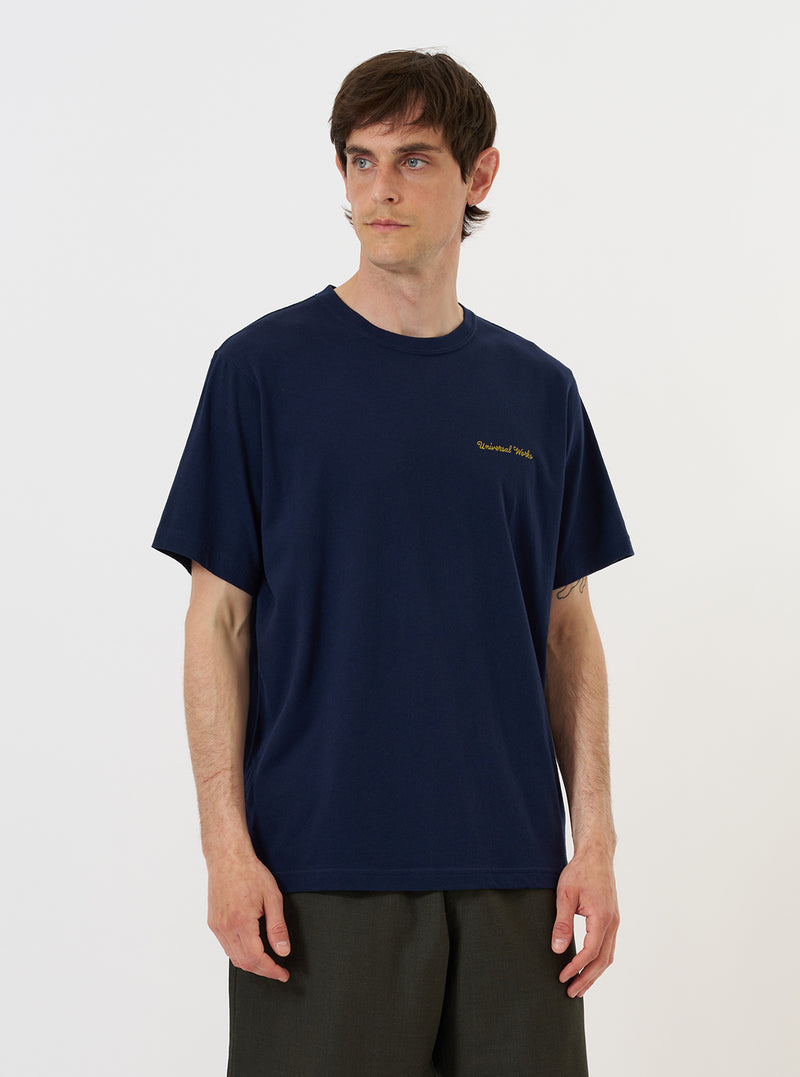 Navy Single Jersey Wish Wish You Were Here Tee