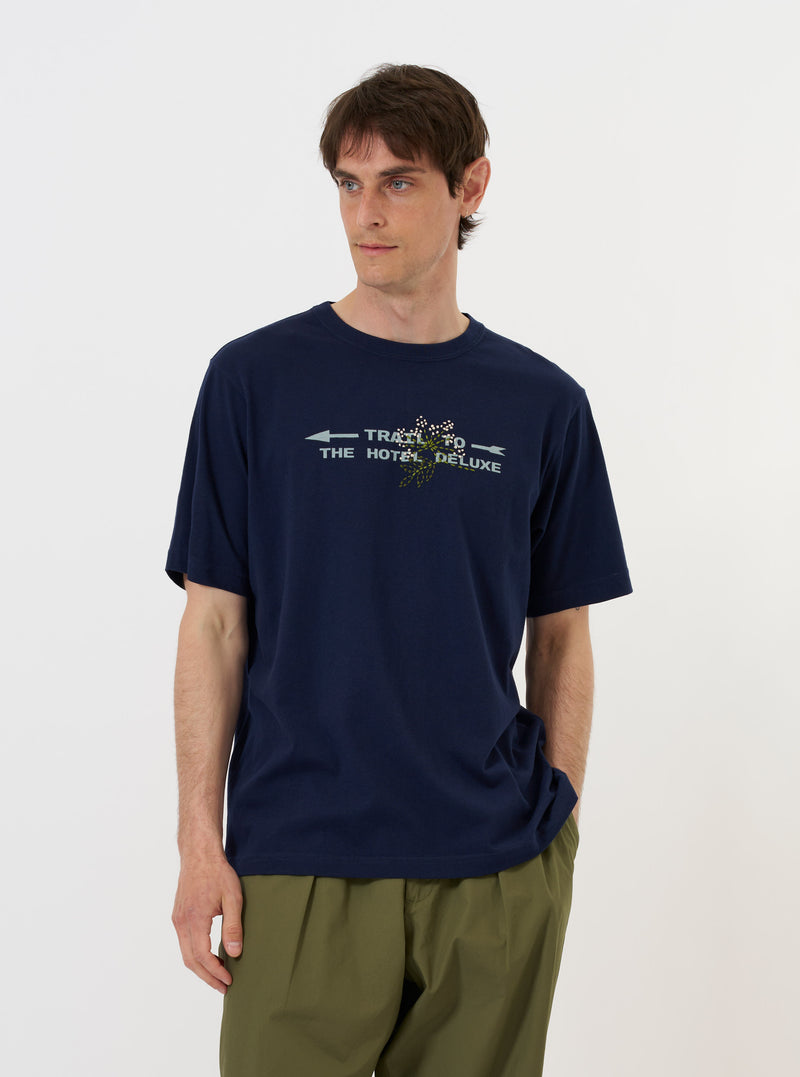 Navy Single Jersey Trail Trail To Hotel Delux Tee