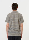 Grey OS Stripe Jersey Vacation Polo