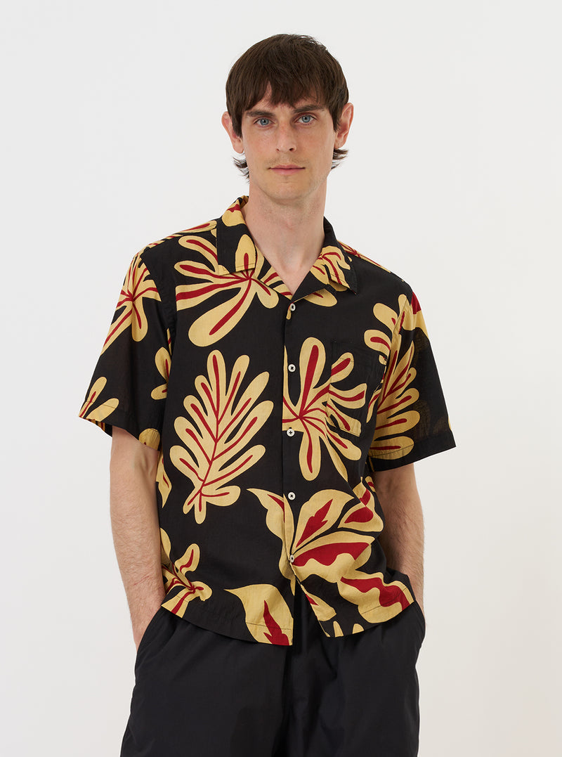 Black Baja Print Road Shirt