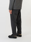 Charcoal Seattle Cotton Pleated Track Pant
