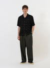 Black 3D Check Road Shirt