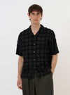 Black 3D Check Road Shirt