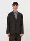 Brown Marl Tropical Suiting Two Button Jacket