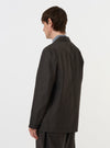 Brown Marl Tropical Suiting Two Button Jacket