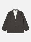 Brown Marl Tropical Suiting Two Button Jacket