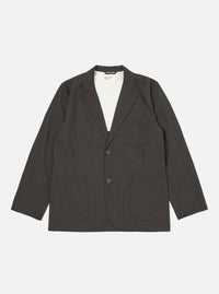Brown Marl Tropical Suiting Two Button Jacket