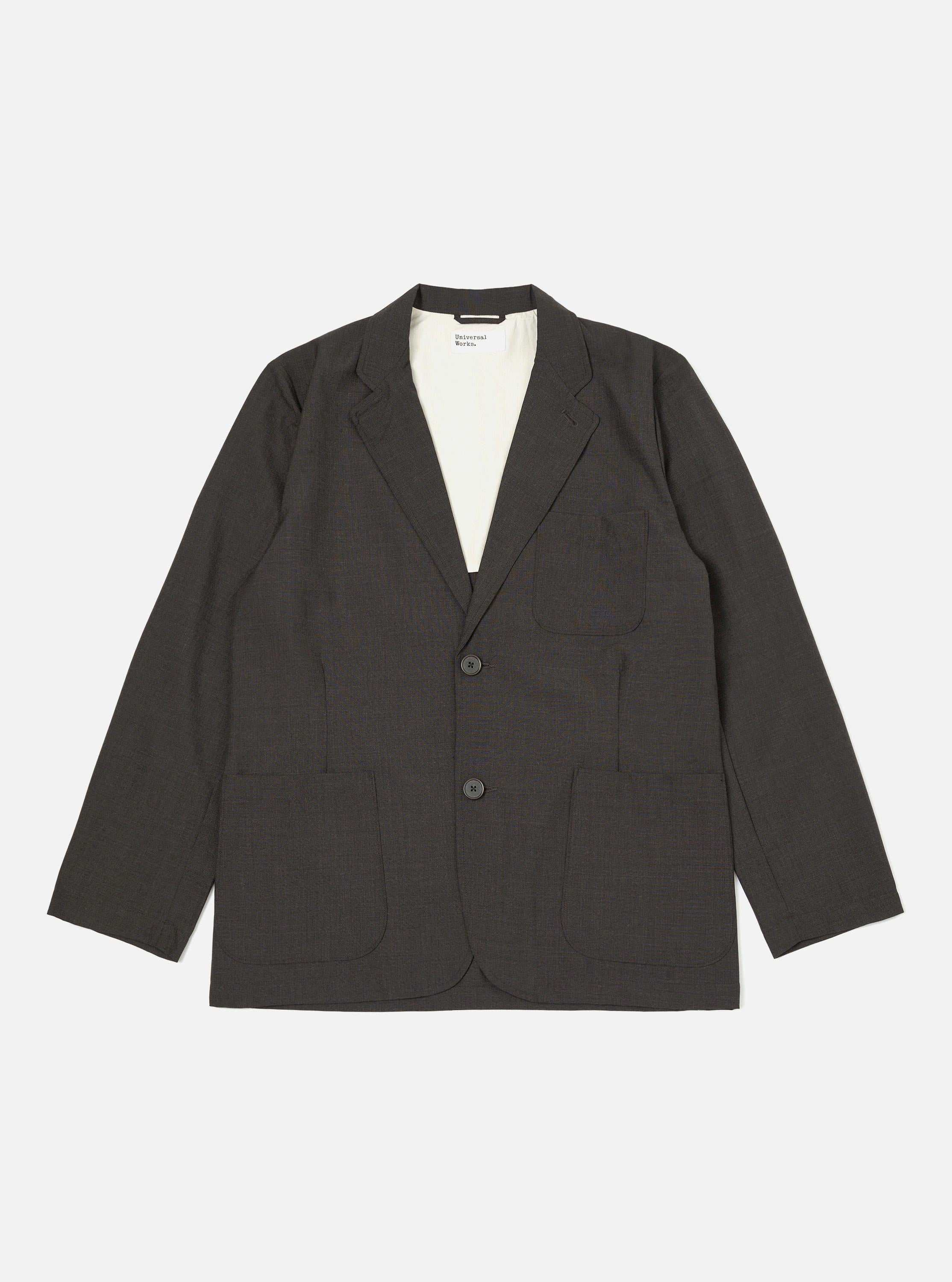 Men's Brown Marl Tropical Suiting Two Button Jacket – Universal Works