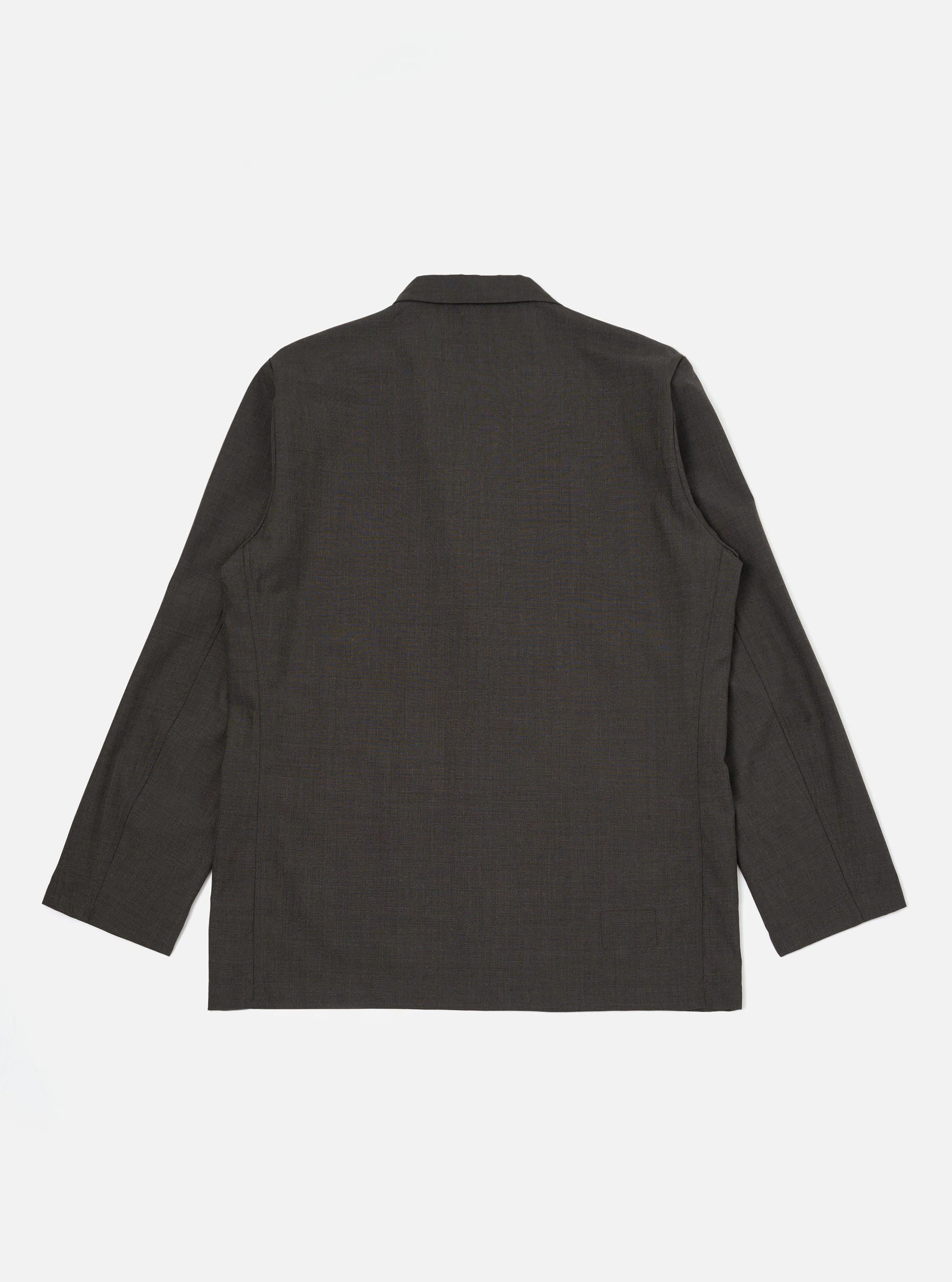 ジャケット・アウター marka TUMBLED WOOL TROPICAL SETUP Men's Brown Marl Tropical Suiting Two Button Jacket – Universal Works