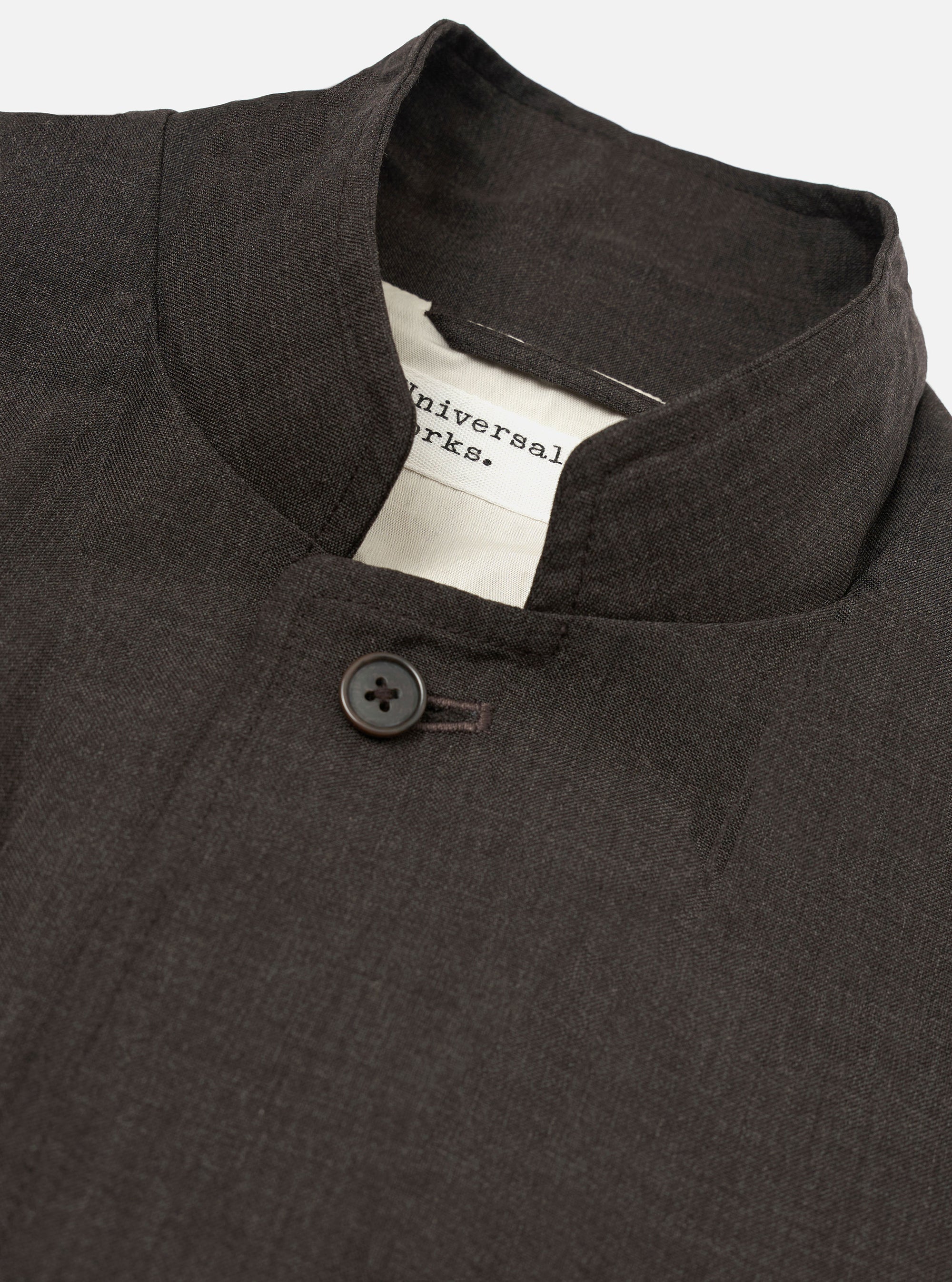 Brown Marl Tropical Suiting Two Button Jacket