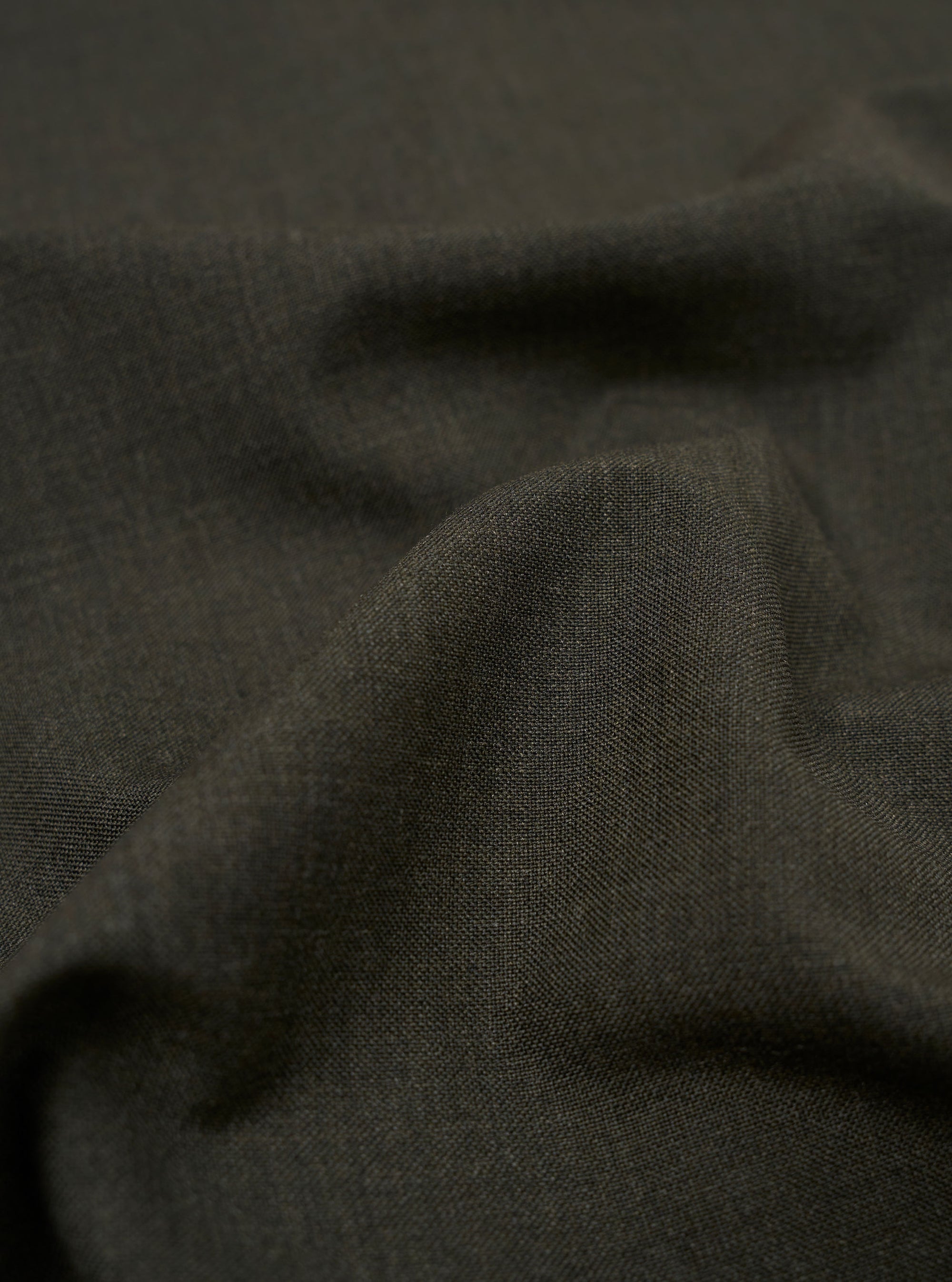 Olive Marl Tropical Suiting Two Button Jacket