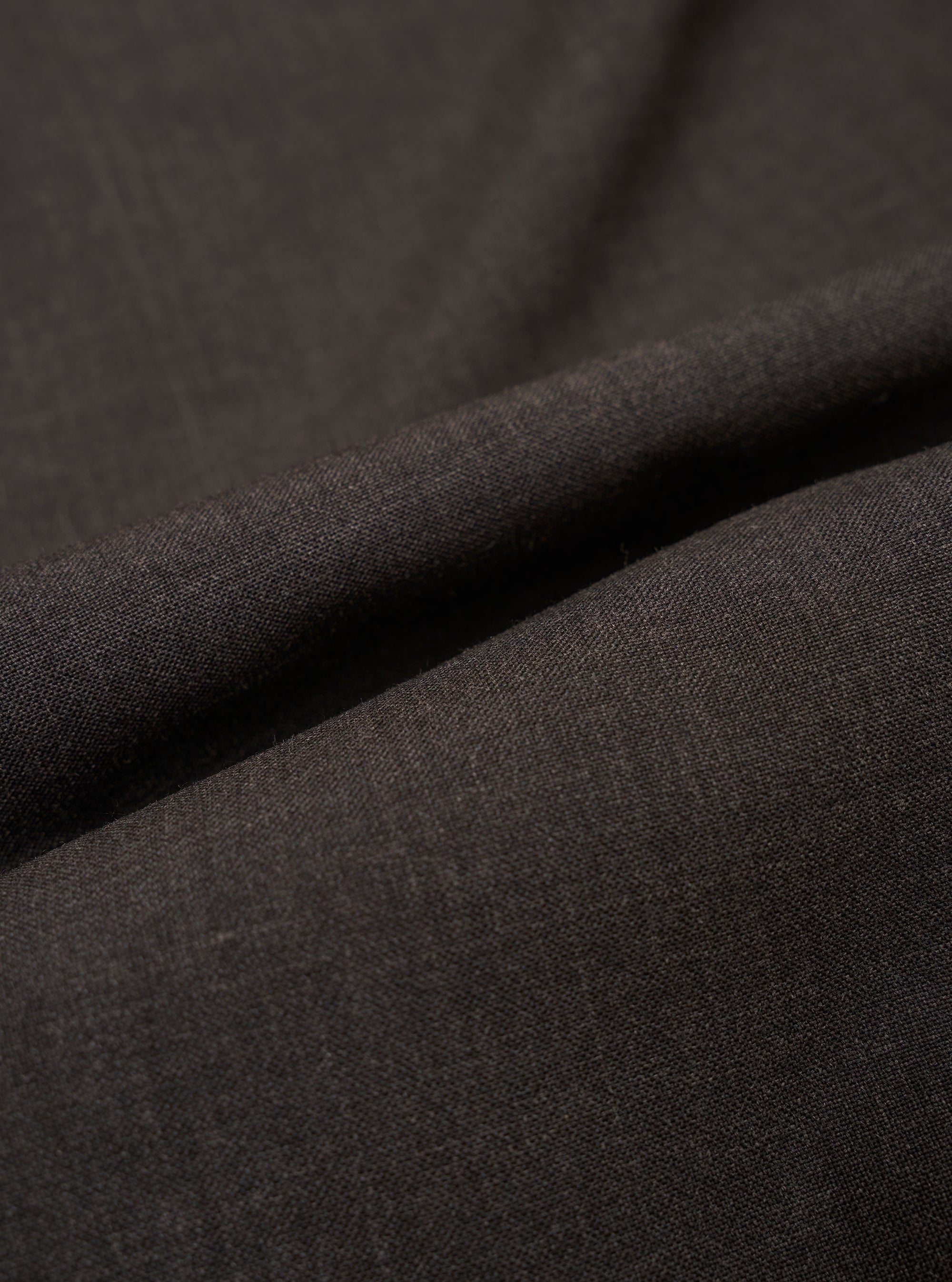 Brown Marl Tropical Suiting Pleated Track Pant