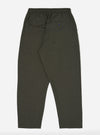 Olive Marl Tropical Suiting Pleated Track Pant