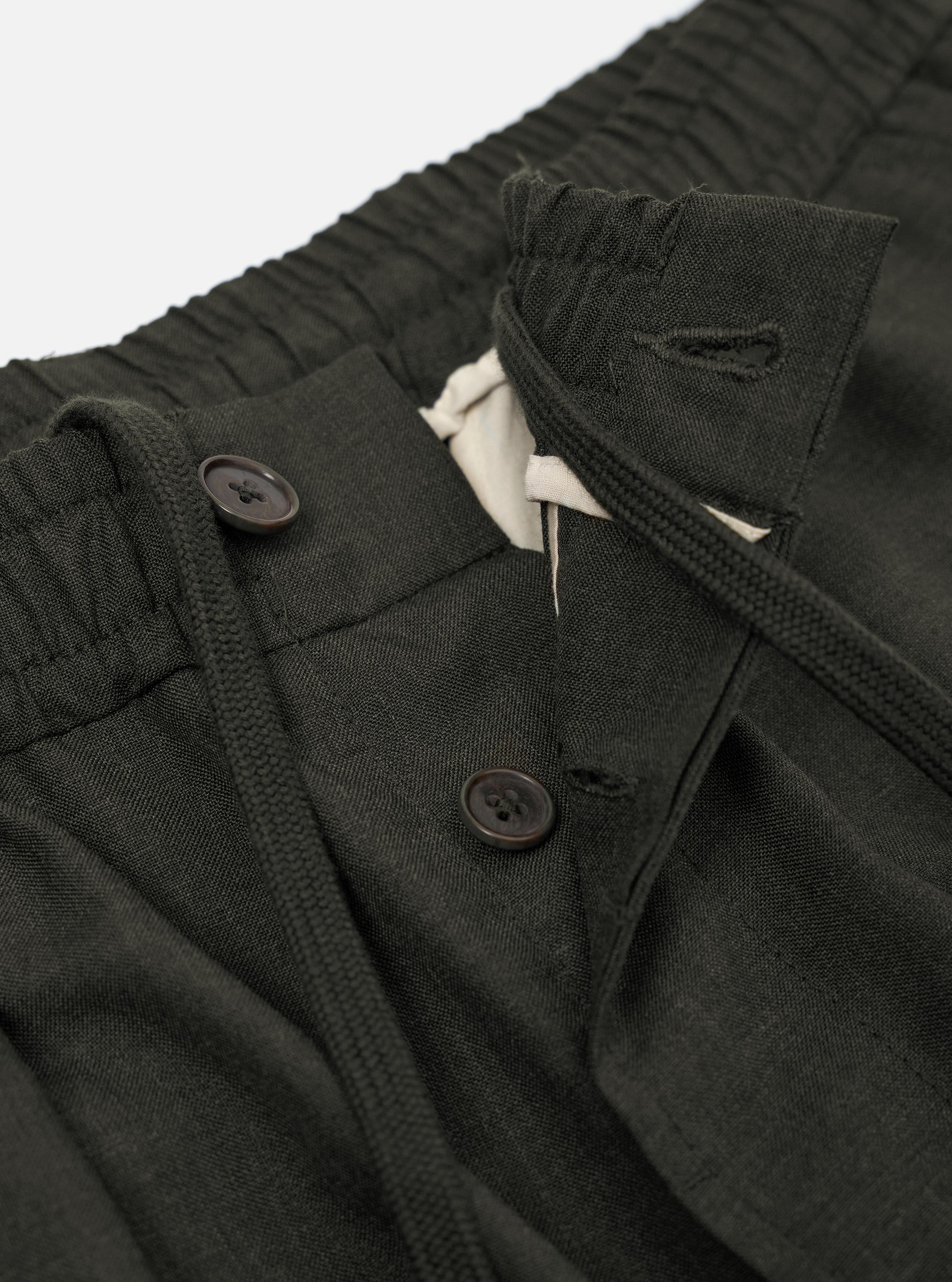 Men's Green Marl Tropical Suiting Pleated Track Pant – Universal Works