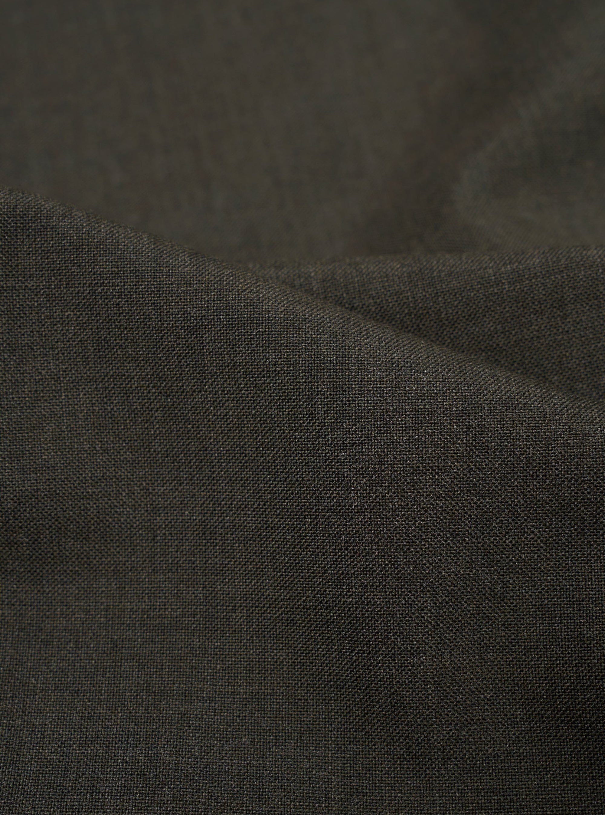 Olive Marl Tropical Suiting Pleated Track Pant