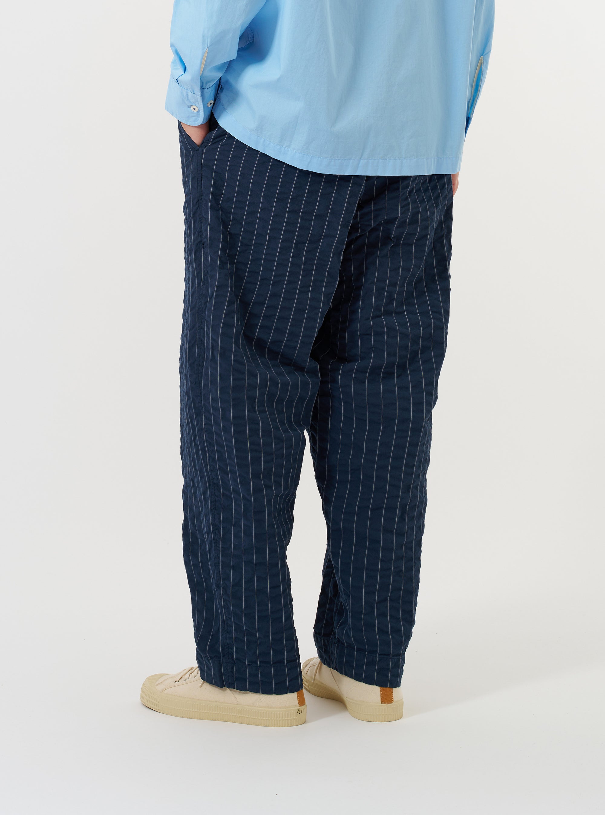 Navy Chester Stripe Oxford Pant