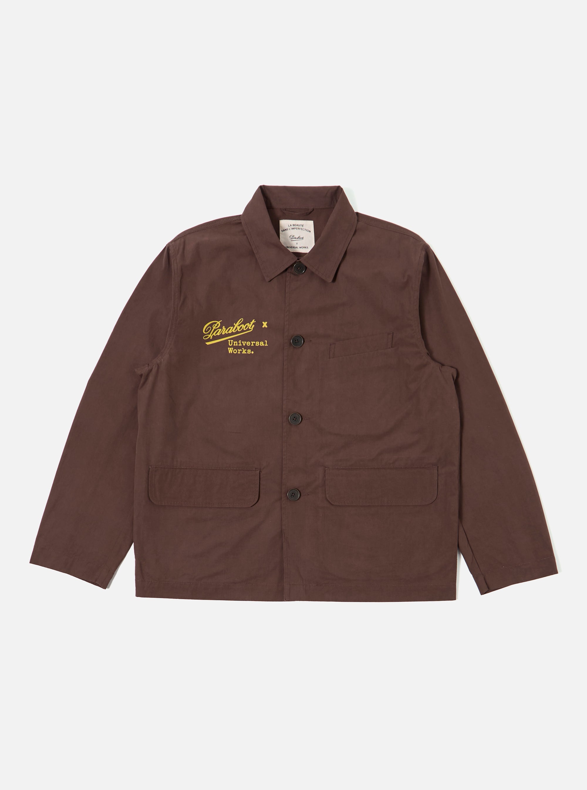 Paraboot x Universal Works Brown Peached Poplin Warmus Jacket
