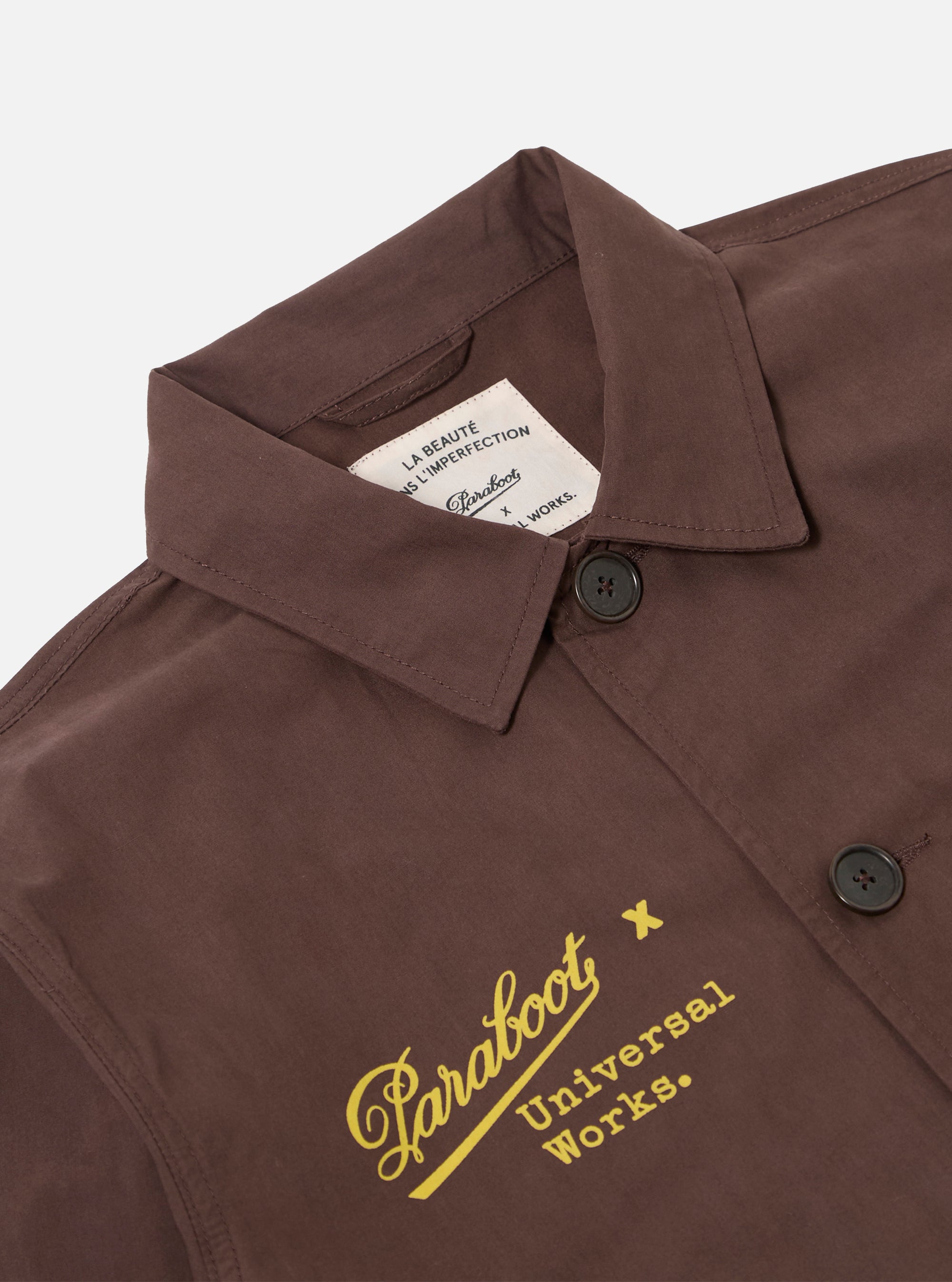 Paraboot x Universal Works Brown Peached Poplin Warmus Jacket