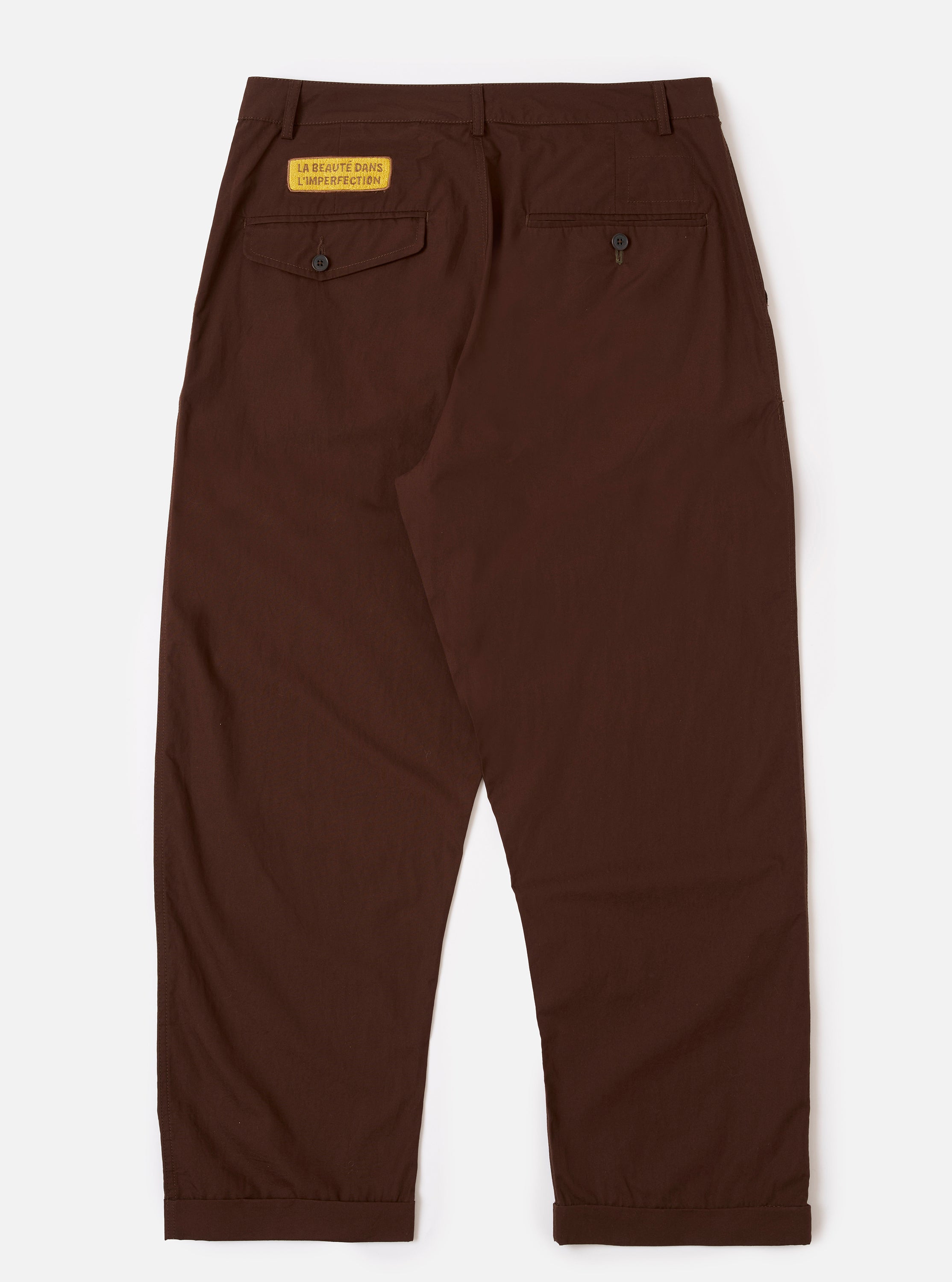 Men's Brown Peached Poplin Super Chino – Universal Works