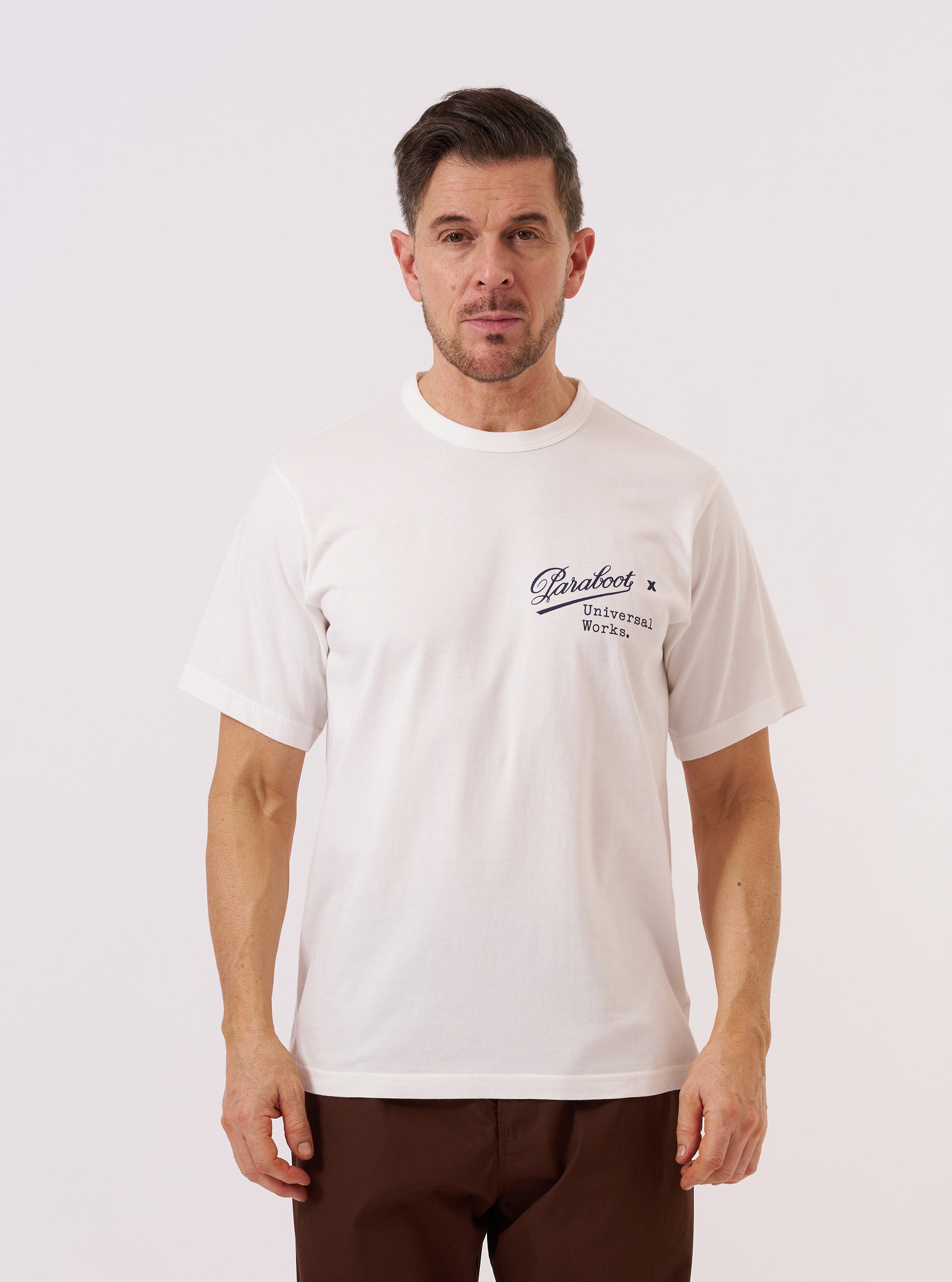 Men's Ecru Single Jersey Print Tee – Universal Works