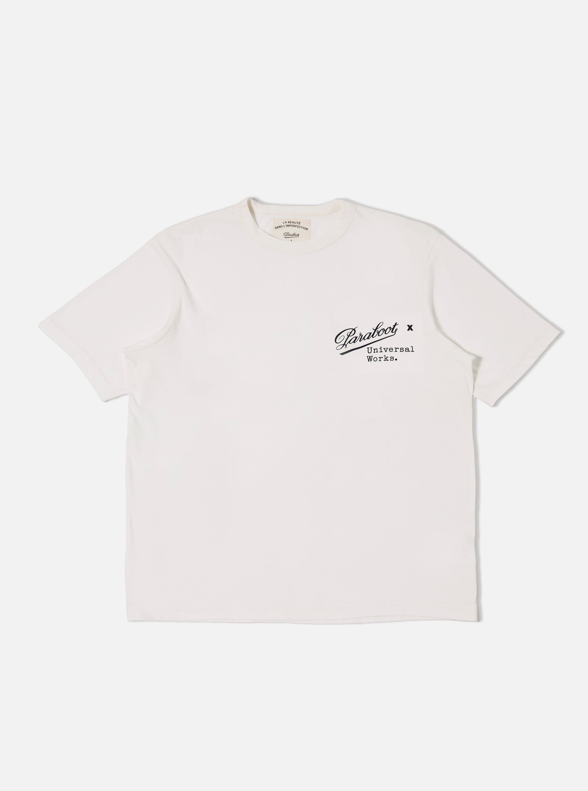 Paraboot x Universal Works Ecru Single Jersey Print Tee