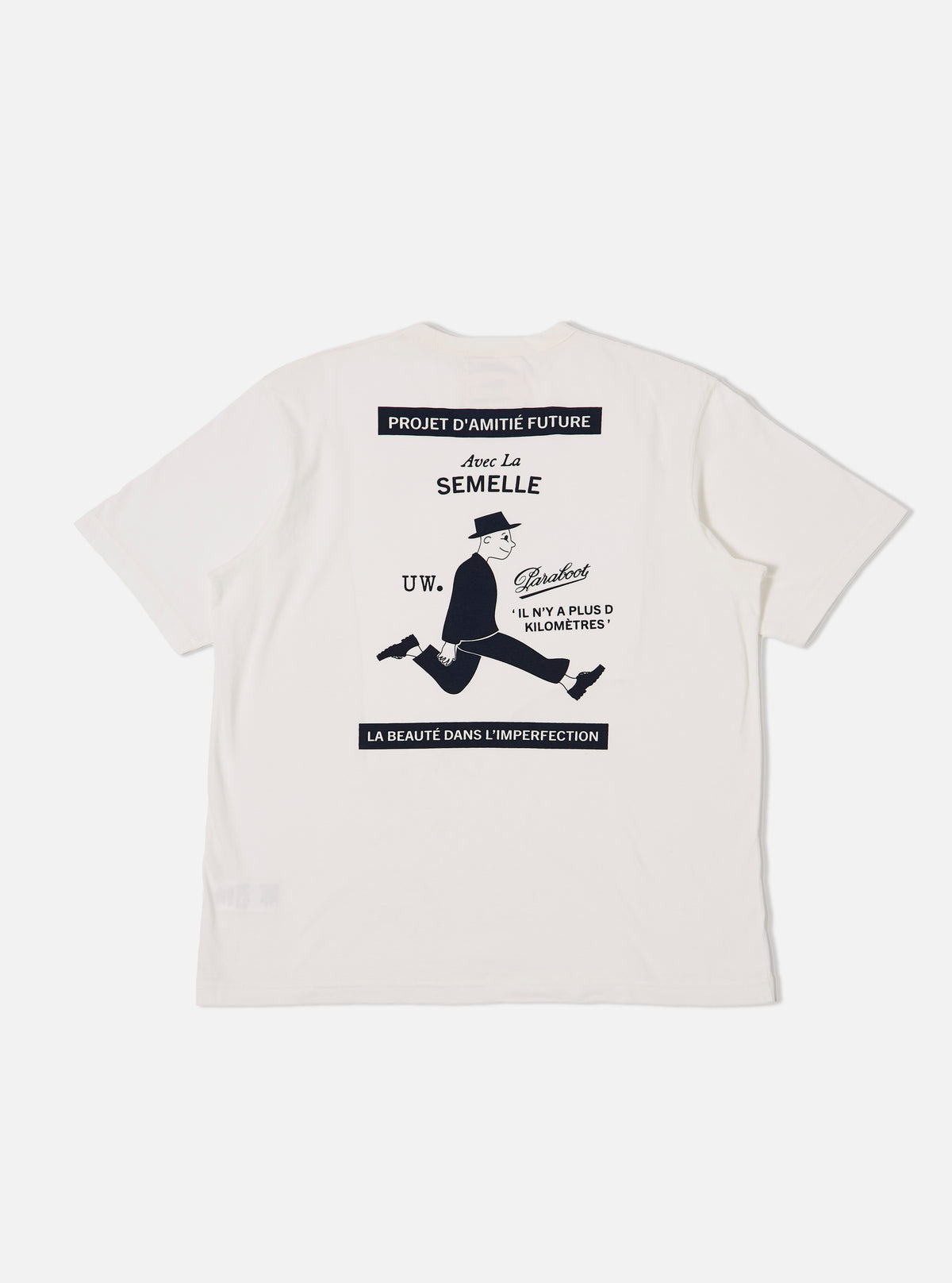 Paraboot x Universal Works Ecru Single Jersey Print Tee