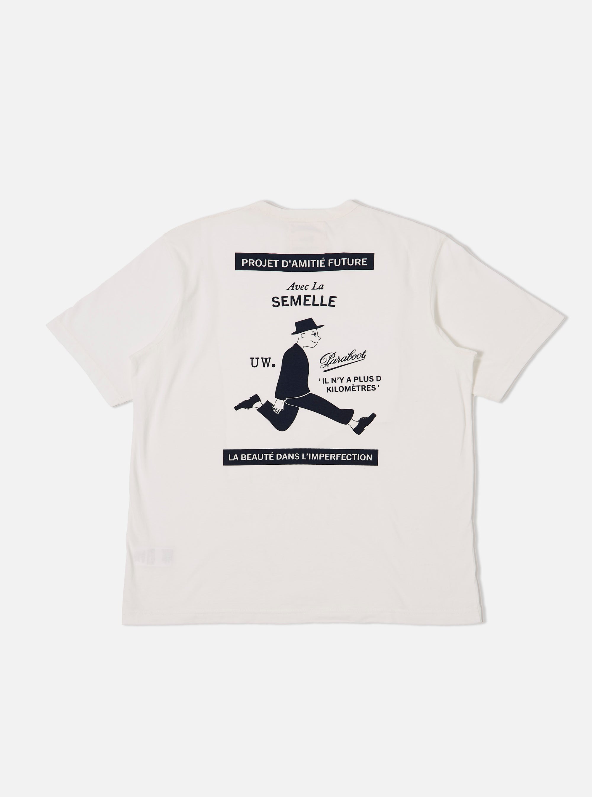 Paraboot x Universal Works Ecru Single Jersey Print Tee