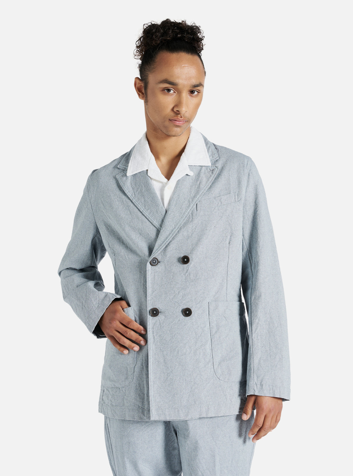 Indigo Reworked Jean Cloth Manor Jacket