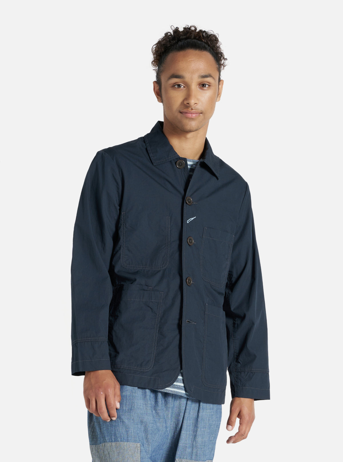 Navy Broad Cloth Original Bakers Jacket